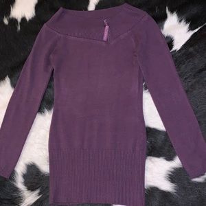 Long Purple Sweater